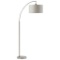 Rivet Modern Arc Floor Lamp with Bulb and Fabric Shade, 69