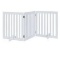 3 Panel Pet Gate with Support Feet, 24 inch H, White