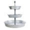 BisonHome 3-Tiered Serving Tray Galvanized Metal |Cupcake Stand | Indoor, Outdoor Use $46.95 MSRP
