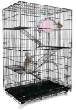 Petsmatig Wire Cat Cage: Spacious Foldable Metal Pet Crate Playpen with 3 Openings - $149.97 MSRP