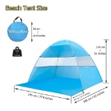 Wilwolfer Beach Tent Sun Shelter Pop Up Tents - $23.95 MSRP