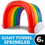 BigMouth Inc Giant Inflatable Tunnel Sprinkler, Kids Run Through Sprinkler (Rainbow) $99.99 MSRP