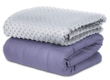 SAFR Home Therapy Weighted Blanket & Removable Cover (60