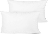 Edow Throw Pillow Insert, Set of 2 Hypoallergenic Down Alternative Polyester Decorative $16.99 MSRP
