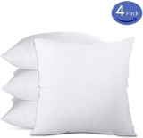 Emolli 18 x 18 Pillow Inserts Set of 4, Super Soft Microfiber Filled Decorative Pillow $34.99 MSRP