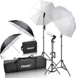 Emart 600W Photography Photo Video Portrait Studio Day Light Umbrella Continuous Lighting $48.89MSRP