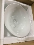 Round Vessel Sink-White