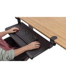 Stand Up Desk Store Large Clamp-On Retractable Adjustable Keyboard Tray/Under Desk - $54.00 MSRP