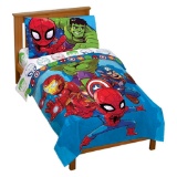 Marvel Avengers Heroes Amigos 4 Piece Toddler Bed Set