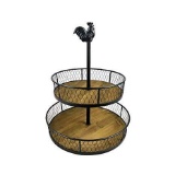 Farmhouse Revolving 2-Tier Stand - $32.95 MSRP