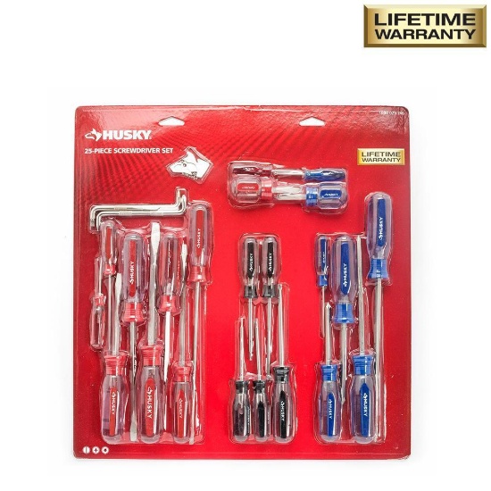 Husky Variety Screwdriver Set (25-Piece)