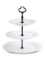 3 Tier Cupcake Stand Porcelain Cake Stand for Paties Round Serving Platter $24.99 MSRP
