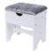 Bewishome Vanity Stool Bedroom Makeup Vanity Bench Piano Seat, White $54.90 MSRP