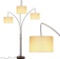 Brightech Trilage - Modern LED Arc Floor Lamp - $134.99 MSRP