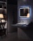 DIYHD Wall Mount Led Backlit Lighted Bathroom Mirror Vanity Defogger Square Lights