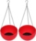 Homes Garden 10.5 in. Dia Plastic Rattan Hanging Planter Red (2-Pack) G726A00 - $27.99 MSRP