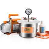 Bacoeng 1 1/2 Gallon Vacuum Chamber Kit with 3.6 CFM 1 Stage Vacuum Pump HVAC $155.99 MSRP