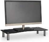 SevenFanS Monitor Stands Curved Glass Computer Risers for PC Monitors, Laptops -22