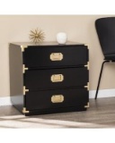 Campaign Black 3-Drawer Accent Chest - Southern Enterprises OC1231,199 MSRP