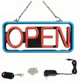 21'' X 10'' New Ultra Bright LED Neon Open Sign - Remote Controlled