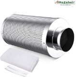 Amagabeli 6 inch Carbon Filter Odor Control 6 in Air Scrubber Pre-filter Included - $52.30 MSRP
