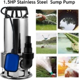 Homdox Submersible Water Pump 1.5 HP 1100W Garden Stainless Steel Sump W/ Float Switch $85.99 MSRP