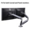 Loctek D7DR Dual Monitor Mount Fits for Both Curved and Panel 24-34 inches Monitors $225.00 MSRP