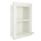 AdirHome 12.75 in. W Wood Bathroom Recessed Wall Shelf in White - $89.99 MSRP