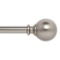 Ivilon Drapery Treatment Window Curtain Rod Ball Style 72 to 144 Inch Color Satin Nickel $24.13MSRP