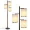 Brightech Liam - Asian Lantern Shade Tree LED Floor Lamp - Tall Free Standing Pole - $84.99 MSRP