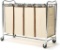 Hankey Heavy-Duty 4-Bag Rolling Laundry Sorter Storage Cart