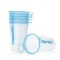 Topnaca 6Pcs Silicone Collapsible Soft Water Speed Cup,Camping Travel Cup-Tp200Ml/6.8Oz