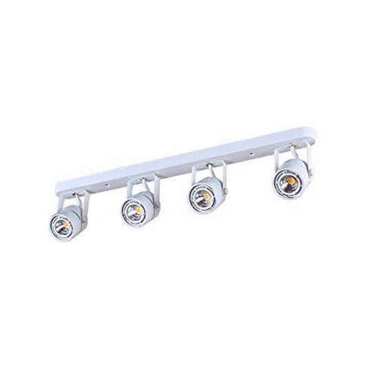 King Sha 28Watts 4-Lights White LED Track Lighting Kit with Dimmable LED Bulbs GU10 $63.98 MSRP