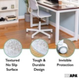 Office Chair Mat for Hard Floors 59 x 47 - Clear Hardwood Mat for Desk Chairs - $46.99 MSRP