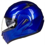 ILM 10 Colors Motorcycle Helmet DOT (M,Blue)