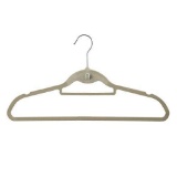 Homdox Suit Hangers Velvet Anti-Slip Coat Clothes Hangers, 360 Degree Chrome Swivel Hook, Ultra Thin