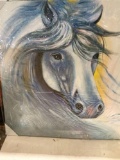 Horse Oil Painting Wall Art for Decoration (2 items)