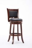 Boraam Augusta Bar Height Swivel Stool, Cherry - $99.14 MSRP