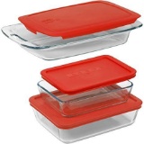 Pyrex Easy Grab 6 - Piece Bakeware and Food Storage $30.34 MSRP