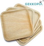 Disposable Palm Leaf Plates by Gekkopia 10? Square 70-Pack - $58.99 MSRP