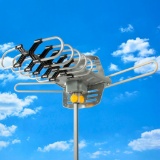 HDTV Motorized Remote Outdoor Amplified Antenna 360... HD TV 150 Miles $28.99 MSRP