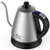 Electric Gooseneck Kettle with Preset Variable Heat Settings for Drip Coffee and Tea, Quick Boil