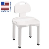 Carex Bath Seat And Shower Chair With Back For Seniors, Elderly, Disabled, Handicap, $48 MSRP