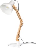 Tomons Swing Arm LED Desk Lamp, Wood Designer Table Lamp, Reading Lights