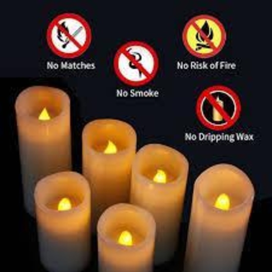 Enpornk Flameless Candles Battery Operated Candles