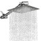 Rain Showerhead with Tub Tap