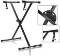 PARTYSAVING Pro Series Portable Single-X Keyboard Stand with Locking Straps - $23.50 MSRP