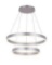 ROYAL PEARL Modern Foyer Pendant Light Dimmable LED Circular Chandelier - $299.00 MSRP