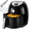 Fereol Air Fryer, 5.8 Quarts Air Fryers w/ Cookbook, Grill Rack and Tongs Black - $75.99 MSRP