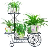 ZGXY Flower Stand Metal Plant Holder Display Rack Shelves 4 Tiers Flower Pot Stand $44.99 MSRP